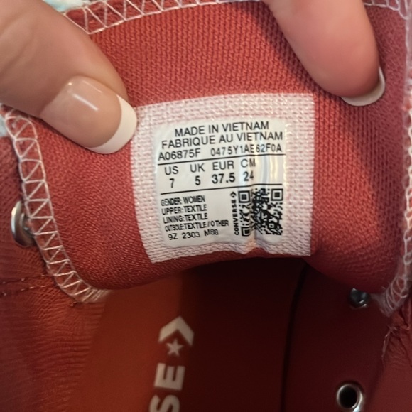 Converse red US 7 almost new - Picture 4 of 5